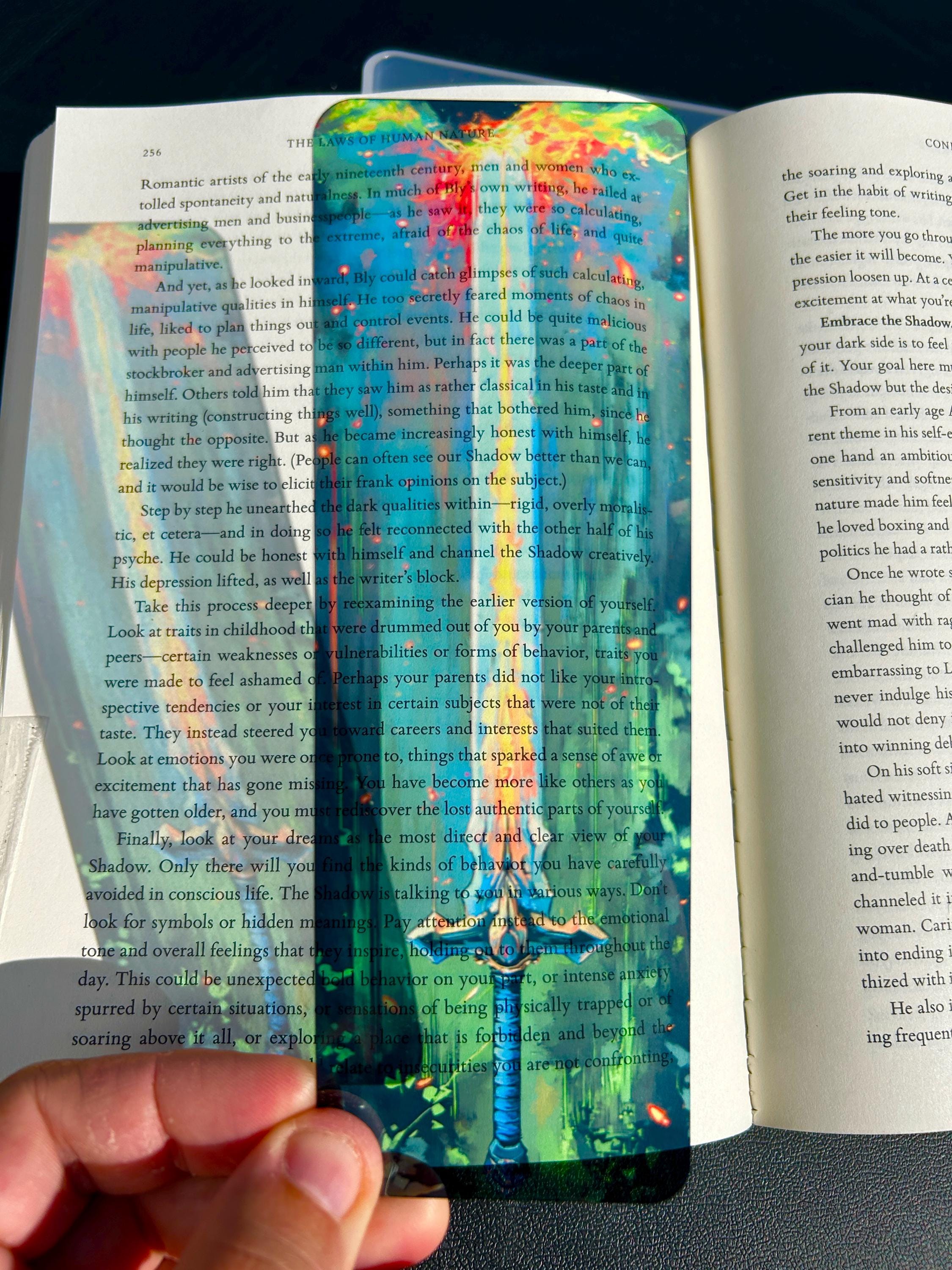 Anime Sword Bookmark, Glowing Blade in Ground Master Sword for Zelda, Gamers Bookmark, Fantasy Blade Bookmark for Zelda