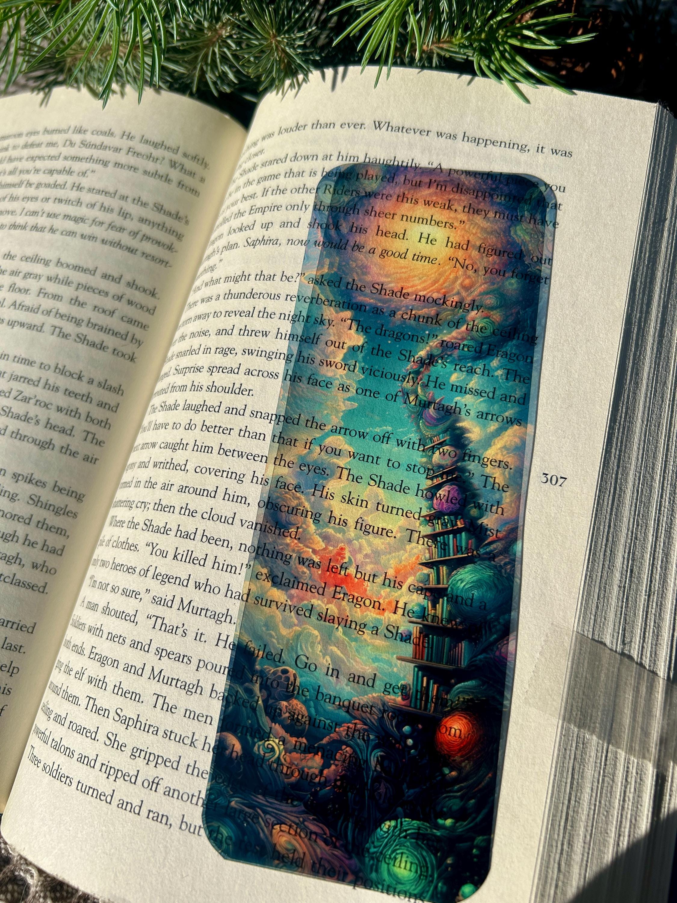 Fantasy Tower Bookmark – Dreamy Galaxy Stained Glass-Style Bookmark for Book Lovers & Fantasy Readers