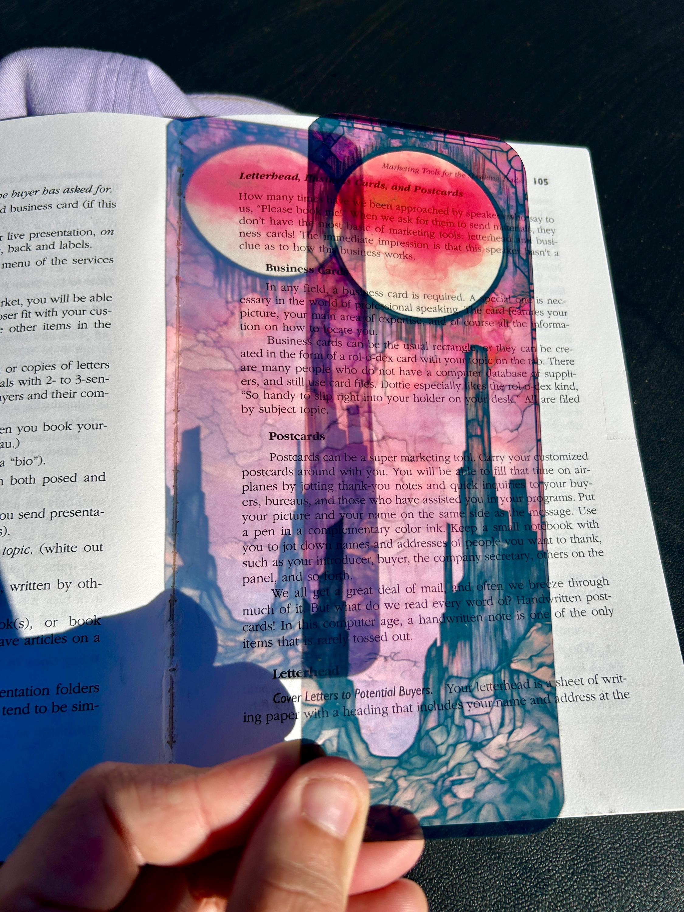 Blood Moon - Crimson Rise Bookmark – Dark Fantasy Art for Epic Readers, Red Moon