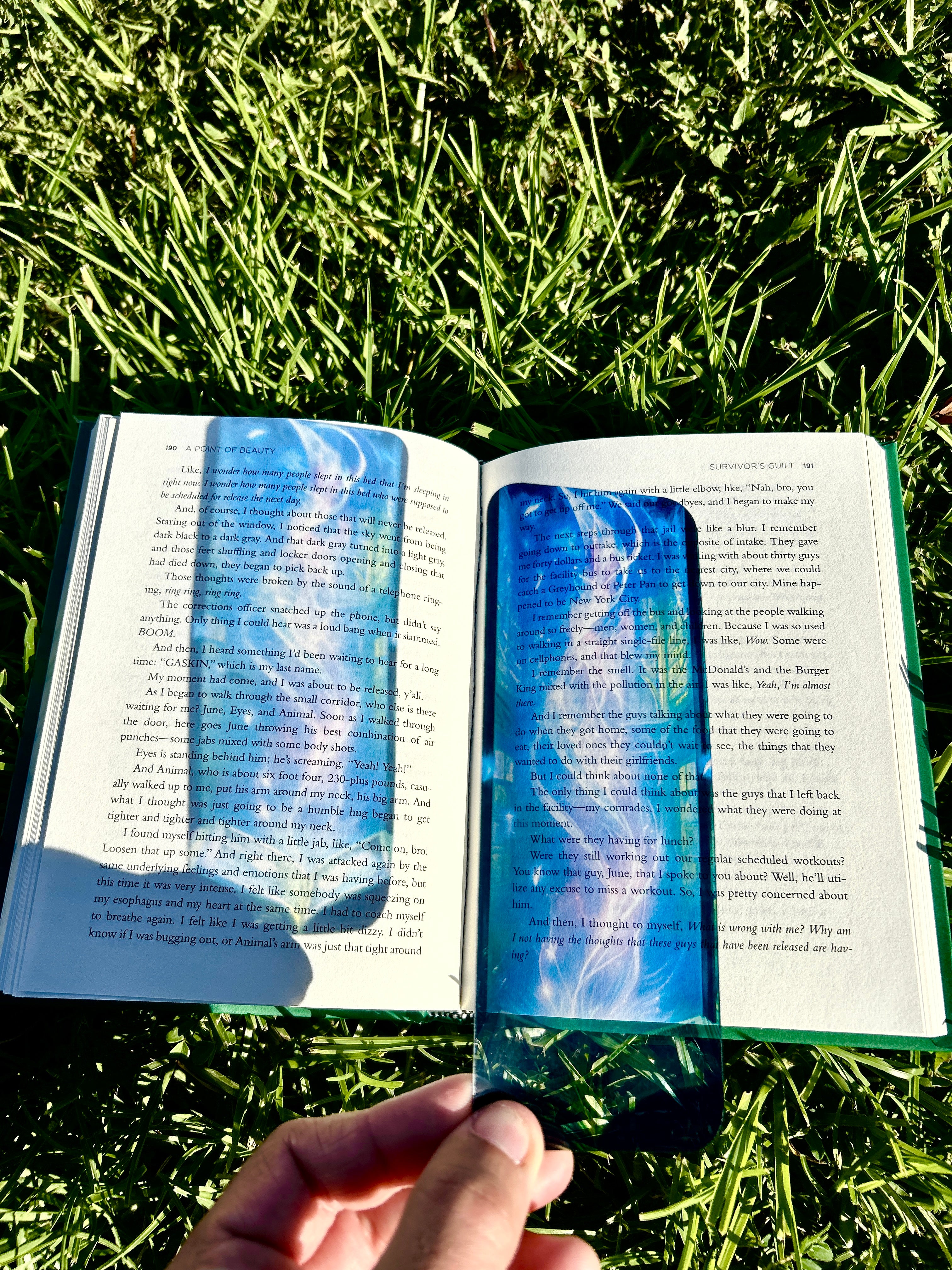 Magical Book Bookmark, Purple Glowing Enchanted Open Book, Fantasy Reading Accessories for Book Lover, Book Club Birthday Gift Idea