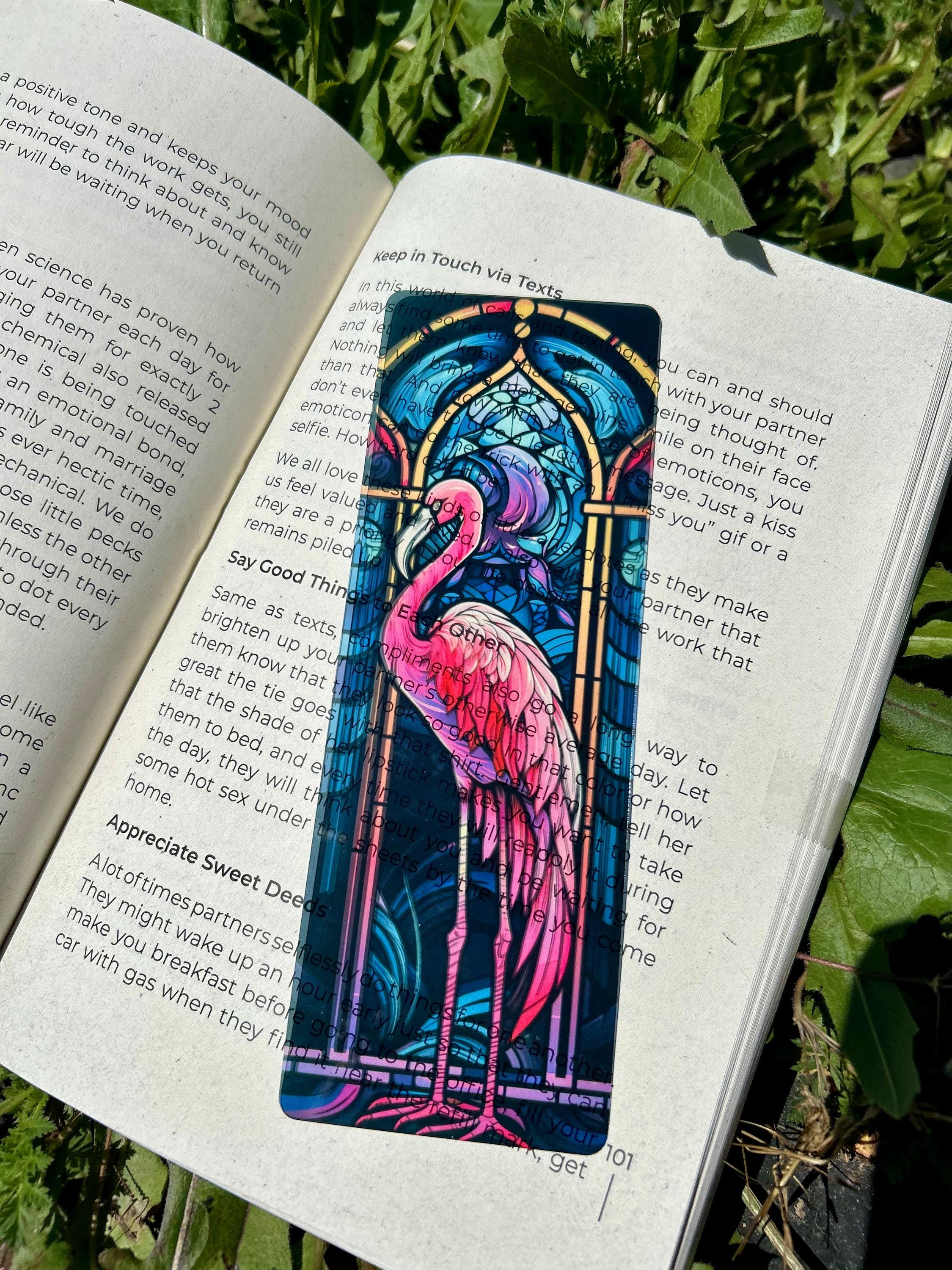 Flamingo Dreamscape Bookmark - Graceful Pink Bird, Tropical Whimsy, Splash of Elegance for Your Reading Adventures
