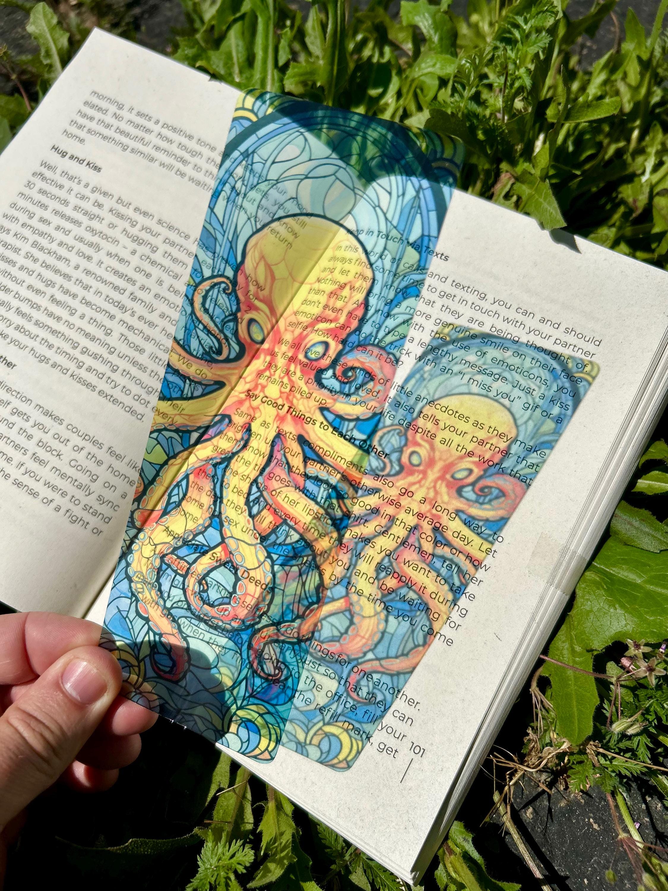 Poisonous Octopus Bookmark – Unique Sea Creature Octopus, Mysterious Octopus, Perfect Gift for Ocean Lovers