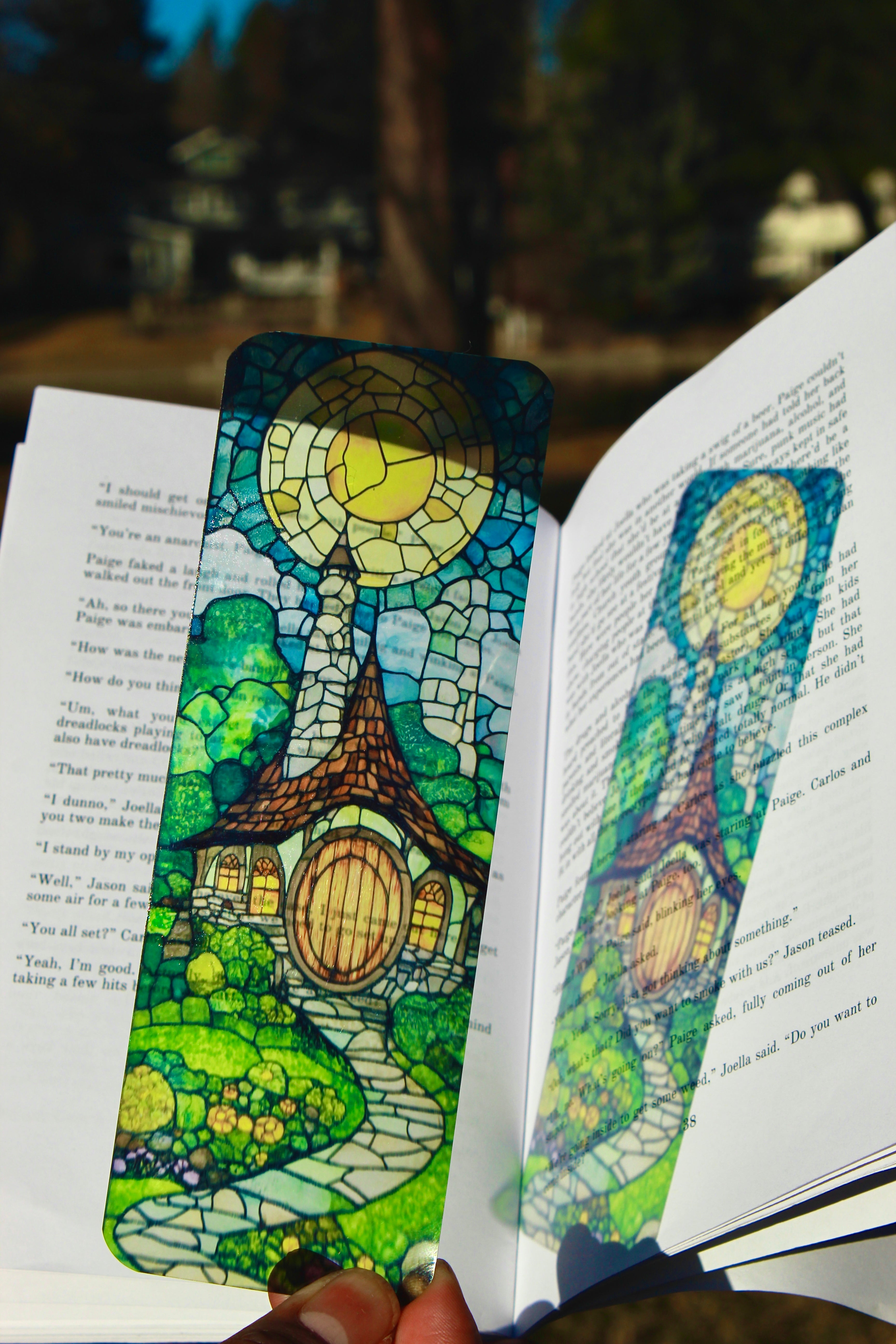 Hobbit Home Bookmark - Handcrafted Fantasy Design - Unique Book Marker - Perfect Gift for Hobbit Fans & Book Lovers"