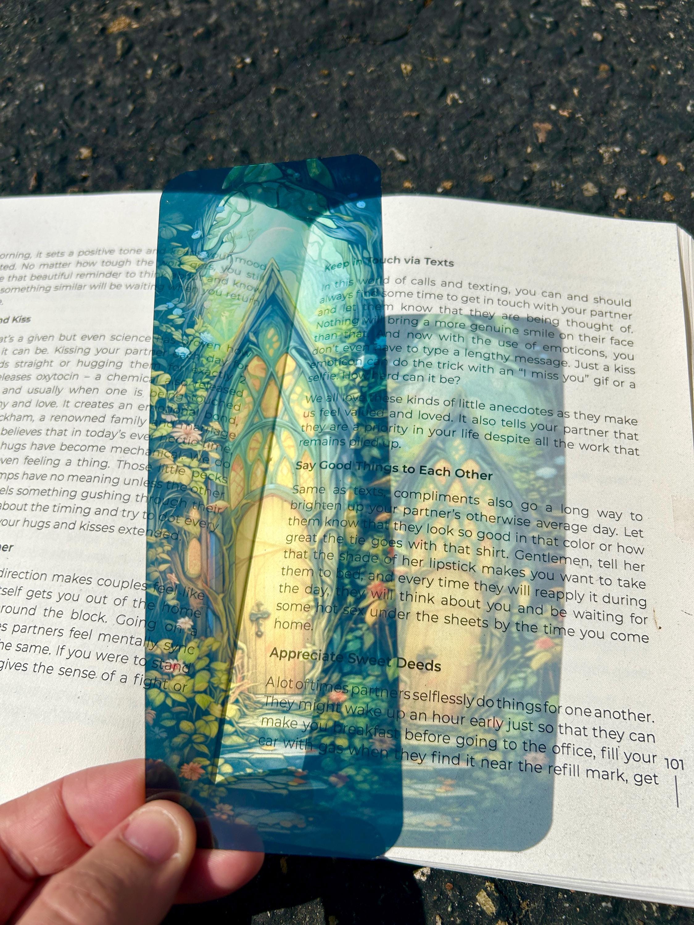 Magical Forest Doorway Bookmark – Enchanted Portal to Adventure, Fantasy Book Lover Gift, Mystical Nature-Inspired Accessory