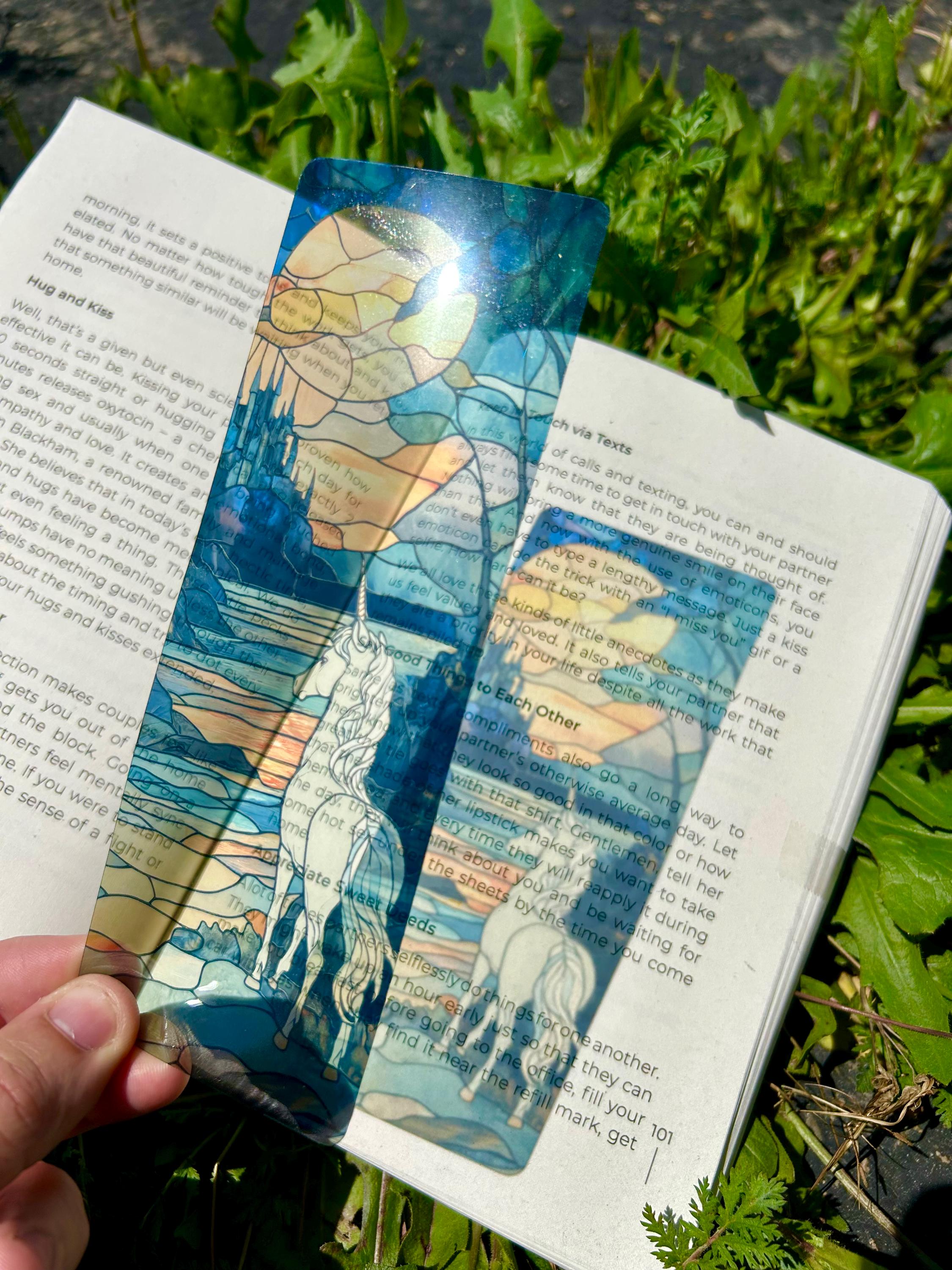 Unicorn - The Last Bookmark - 80s, Enchanting Unicorn Design, Fantasy-Themed Book VHS Lady Unicorn Amalthea