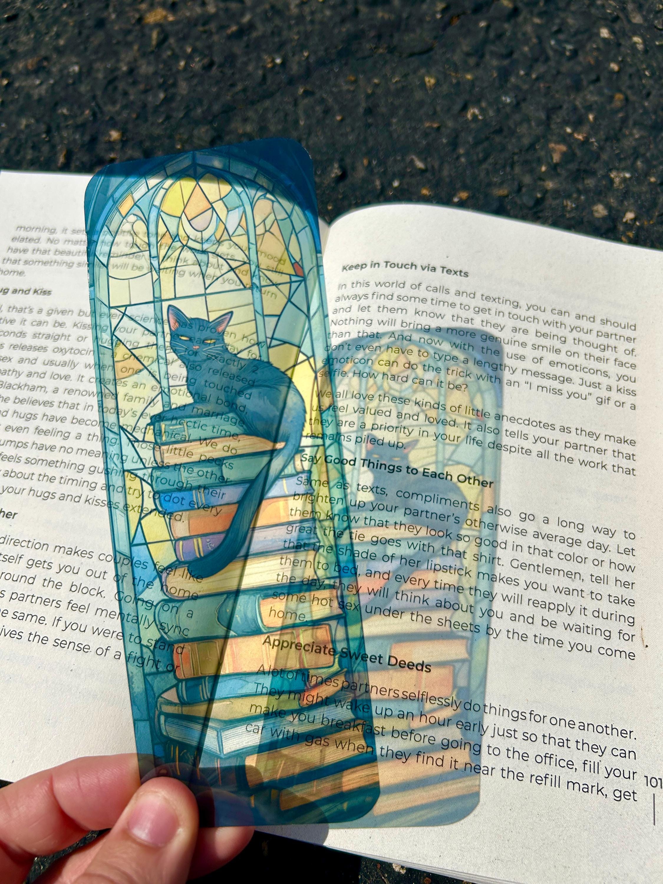 Mystical Black Cat Bookmark – Dark Academia Aesthetic, Perfect Gift for Cat Lovers & Bookworms