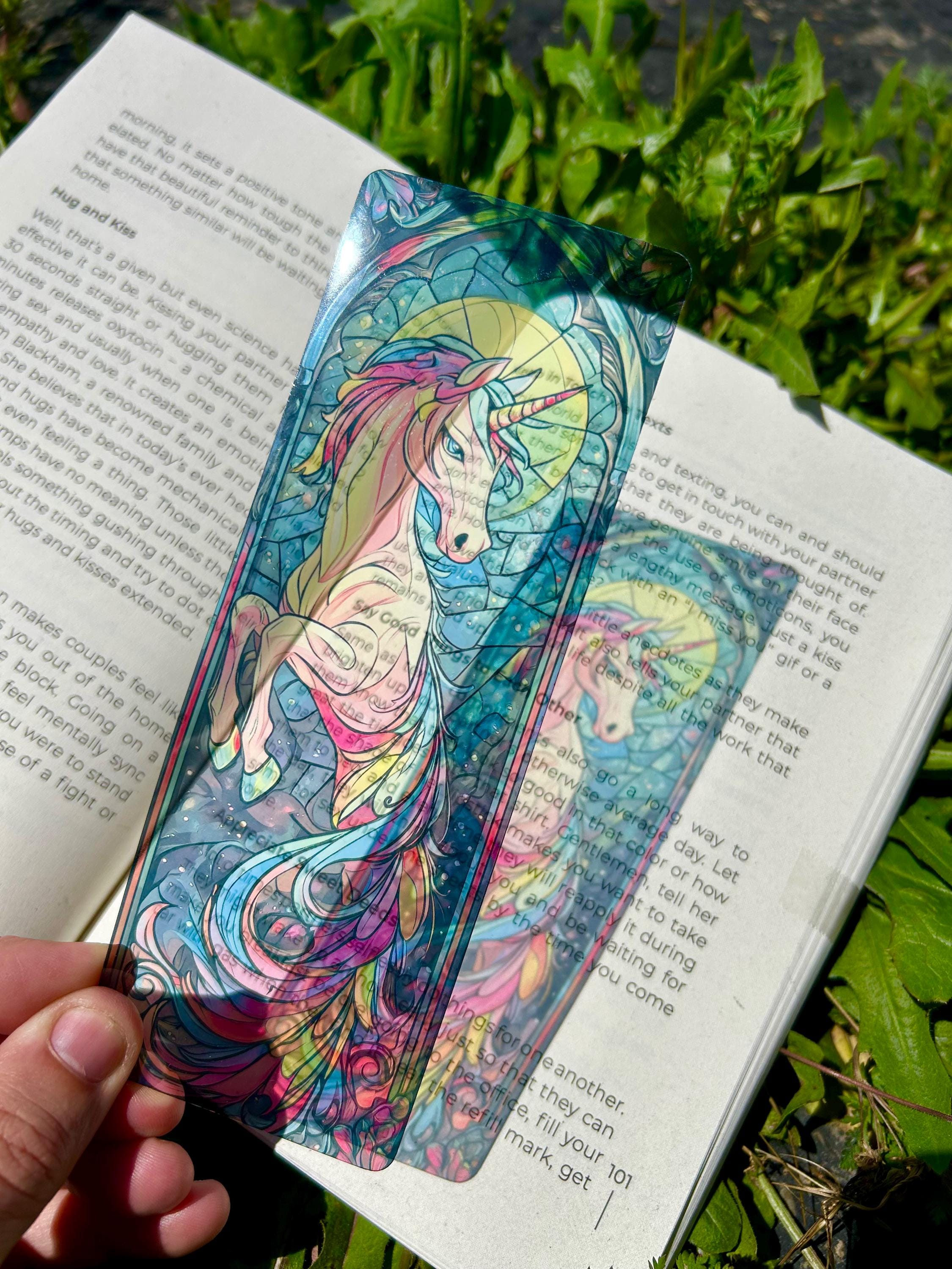 Mystical Rainbow Unicorn Bookmark - Enchanted Fantasy Art, Magical Unicorn Gift, Colorful Book Lover Keepsake, Unicorn Lovers