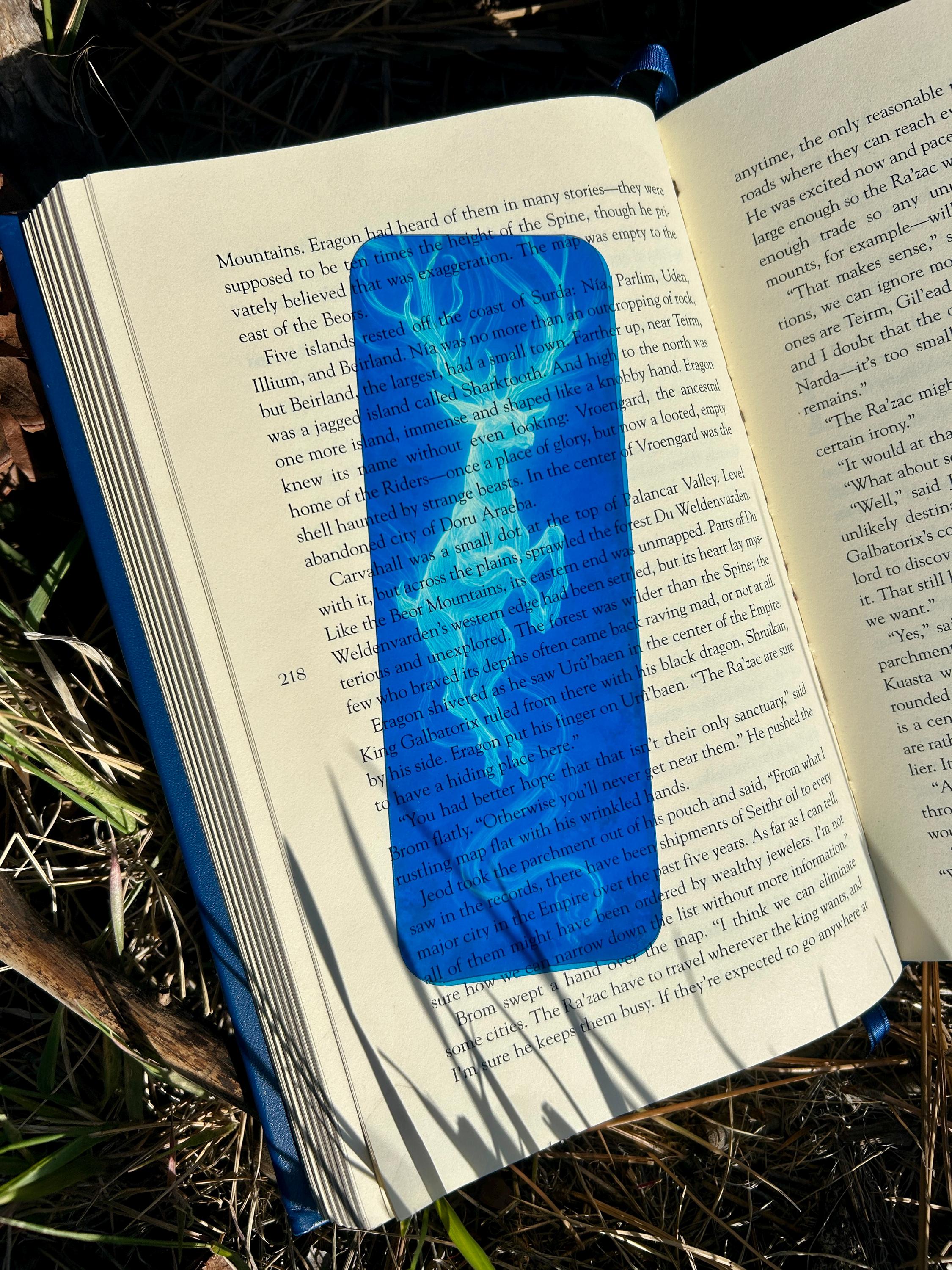 The Stag Patronus Deer Sun Catcher & Bookmark With Stained Glass Effect