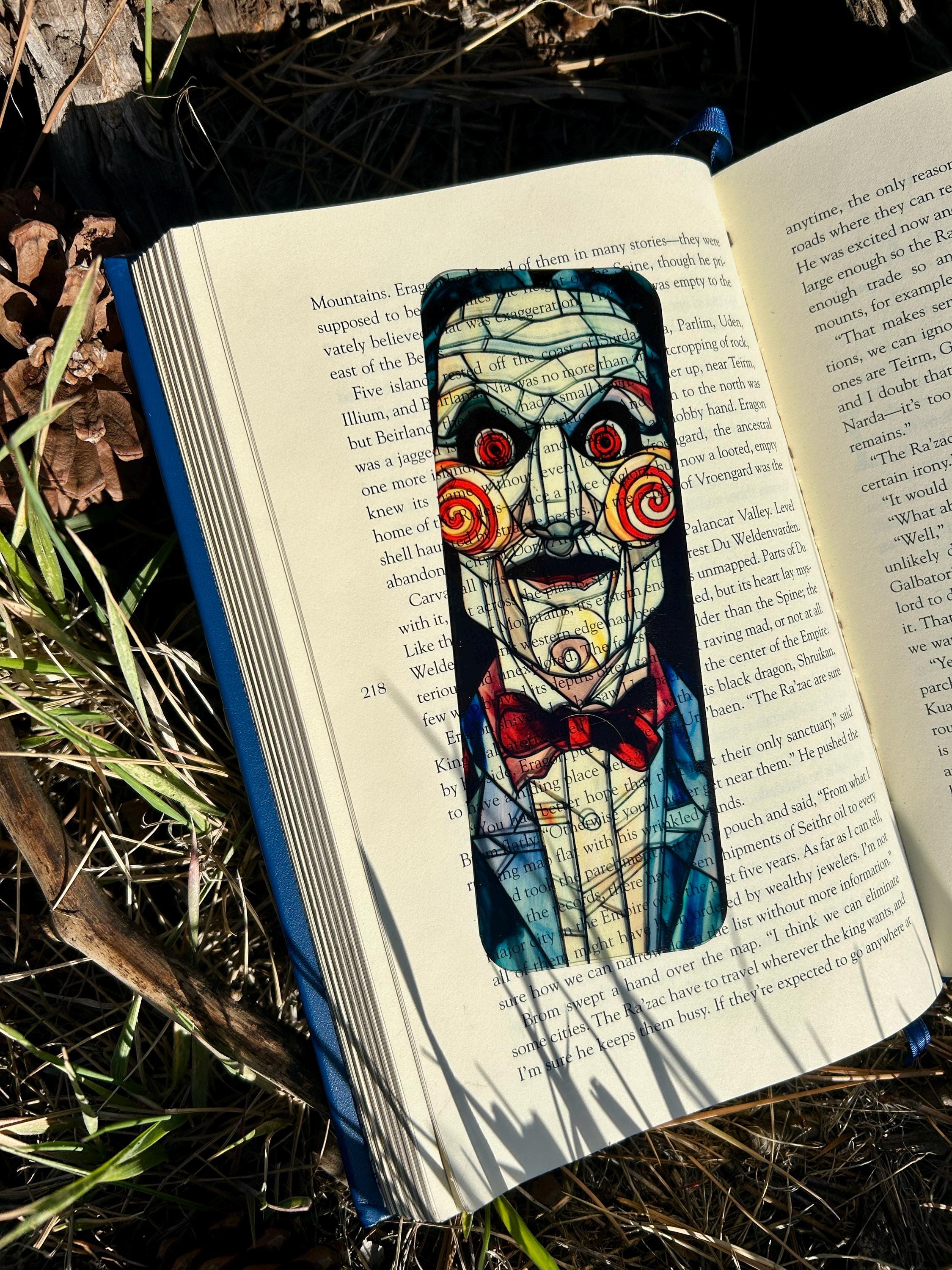 Horror Stained Glass Suncatcher, Jig Gothic Saw Home Decor, Dark Aesthetic Gift, Horror Movie Fan Art. Wanna play a game?