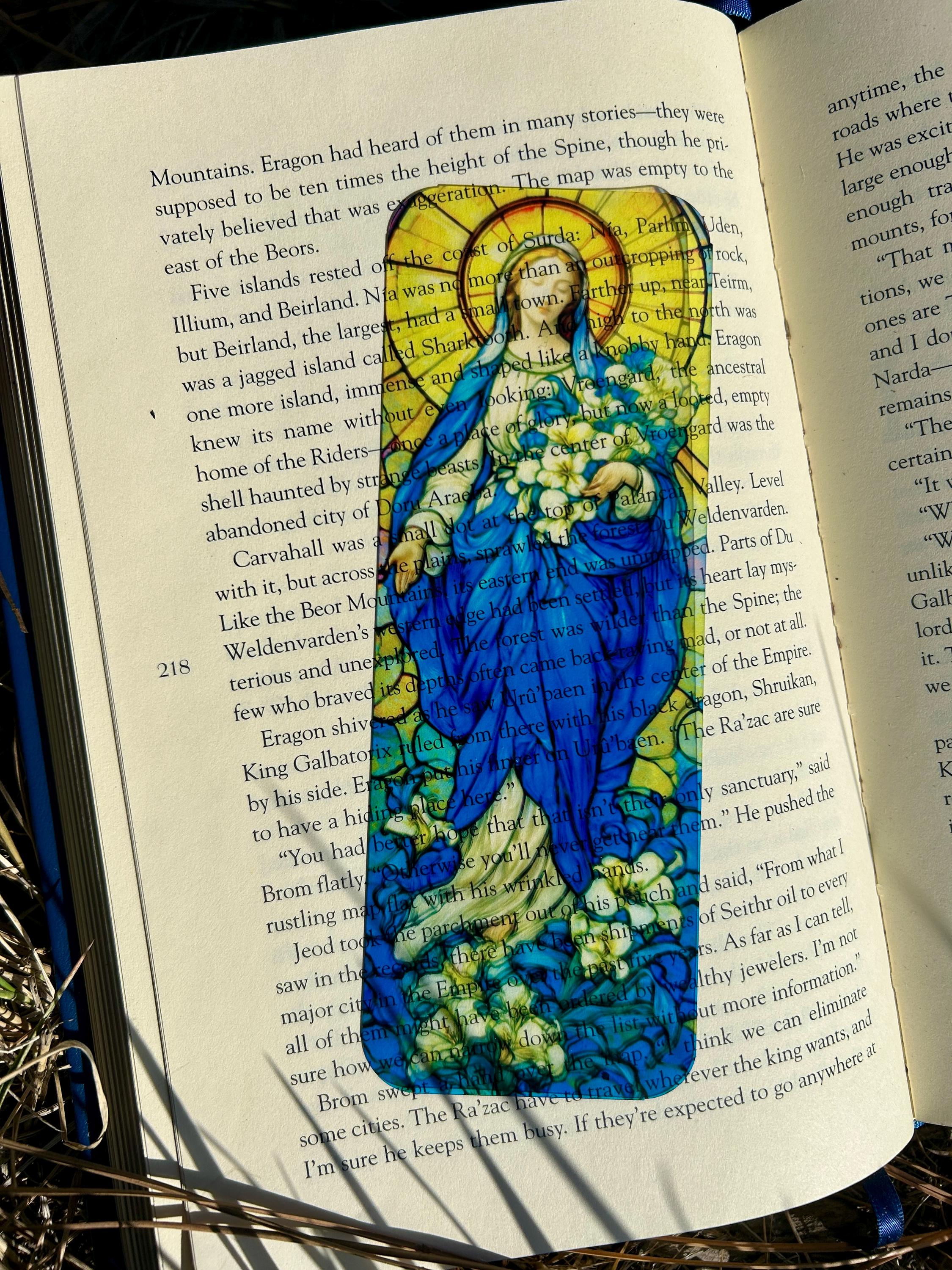 Queen of Angels Sun Catcher & Bookmark