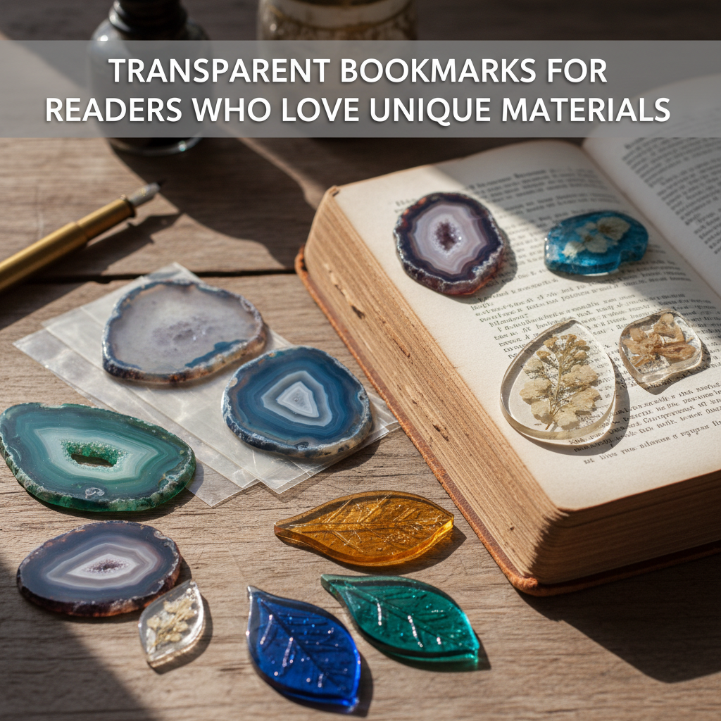 Transparent Bookmarks for Readers Who Love Unique Materials