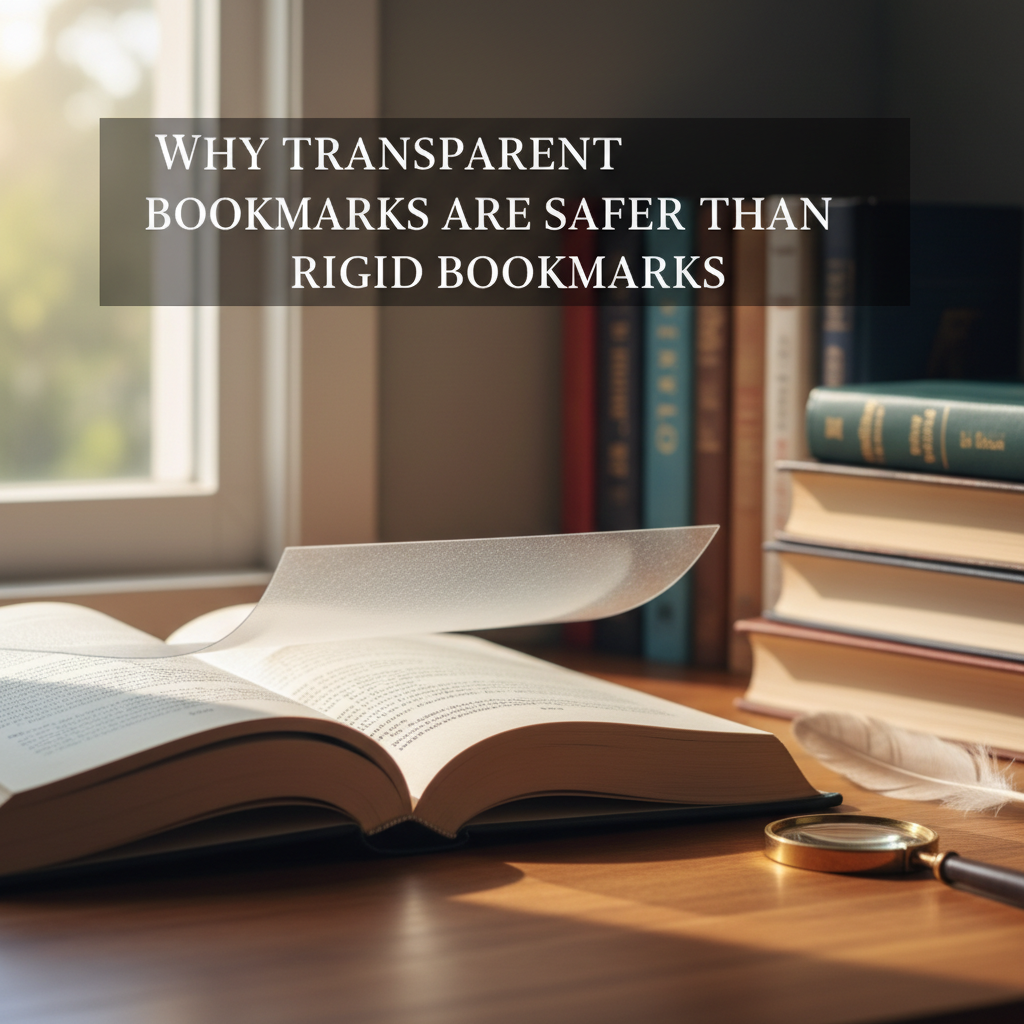 Why Transparent Bookmarks Are Safer Than Rigid Bookmarks