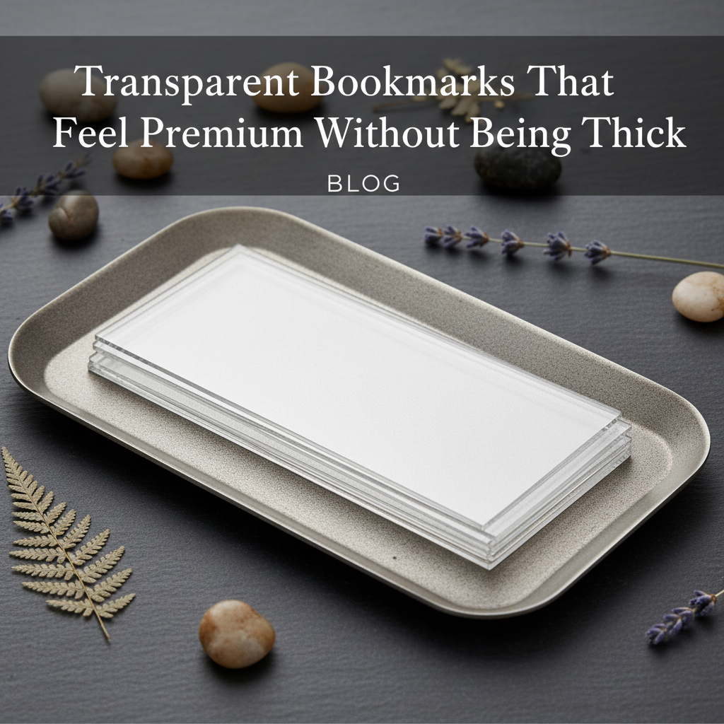 Transparent Bookmarks That Feel Premium Without Being Thick