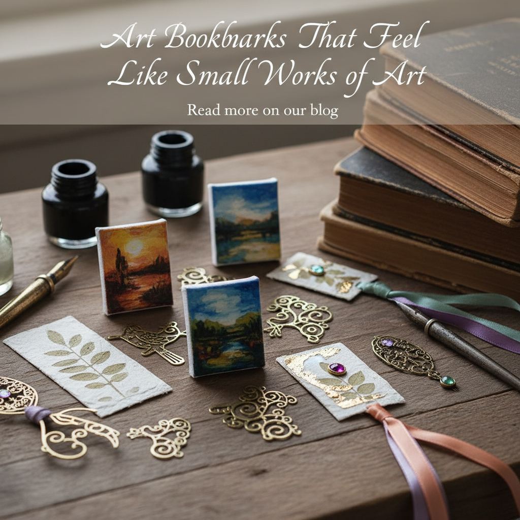 Art Bookmarks That Feel Like Small Works of Art