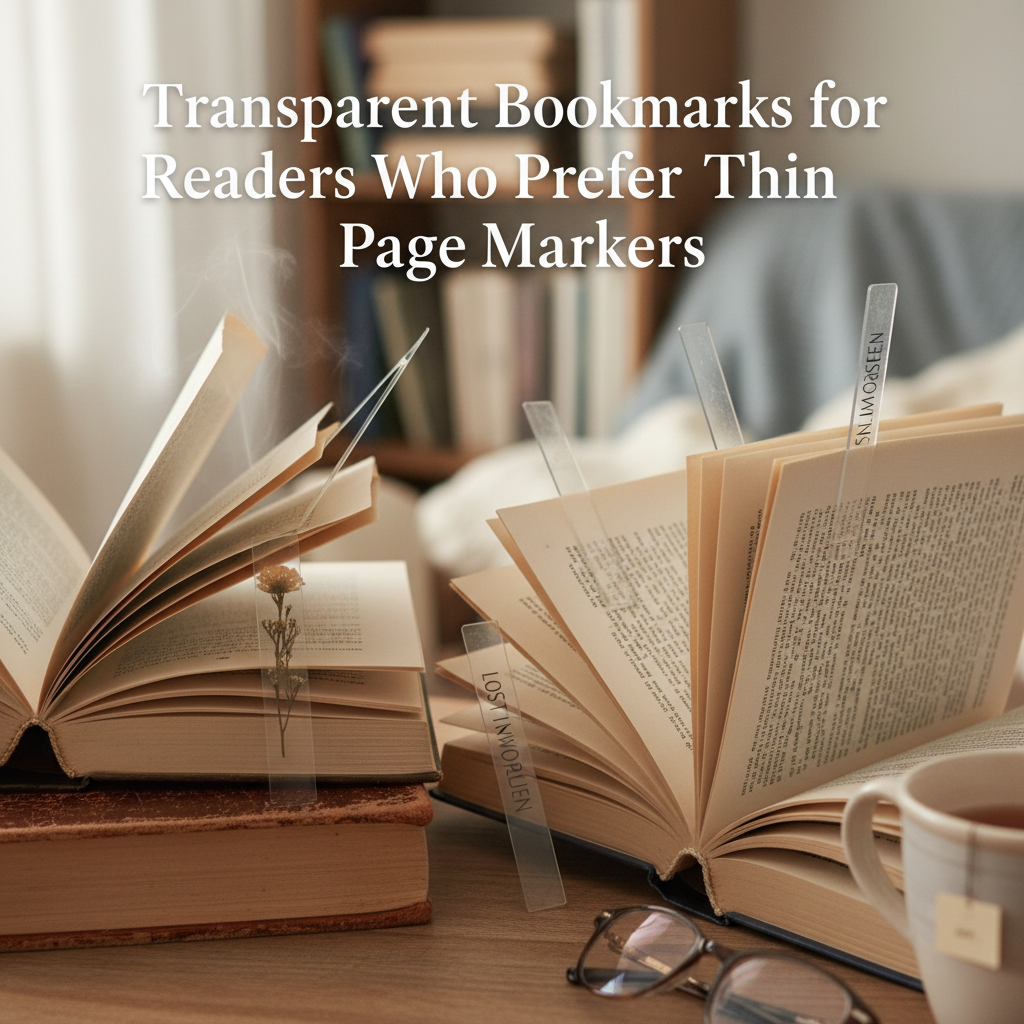 Transparent Bookmarks for Readers Who Prefer Thin Page Markers