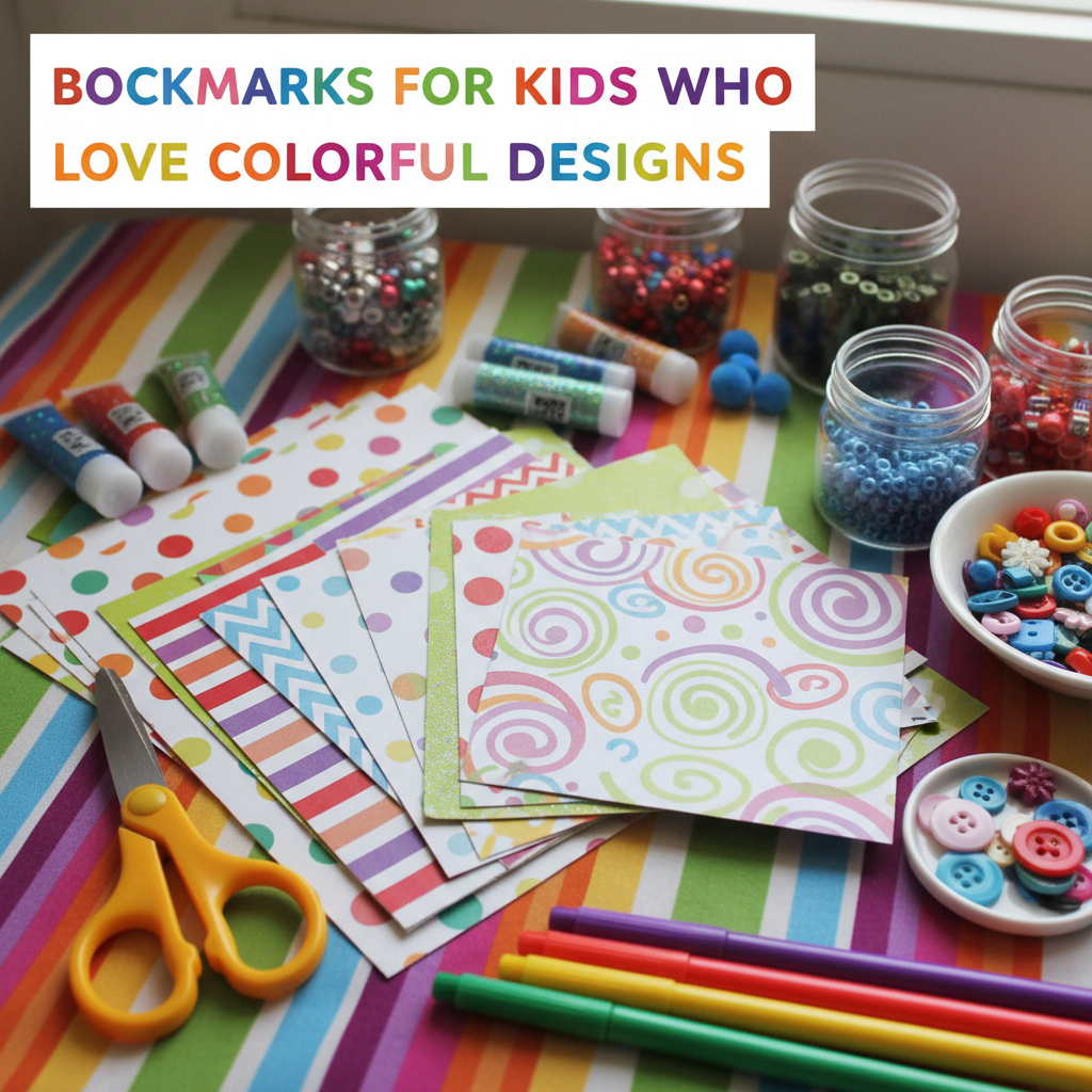 Bookmarks for Kids Who Love Colorful Designs