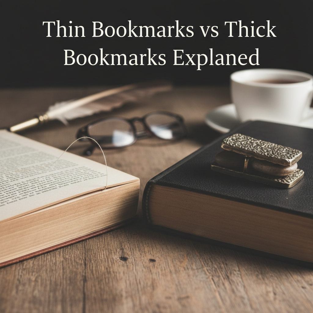 Thin Bookmarks vs Thick Bookmarks Explained