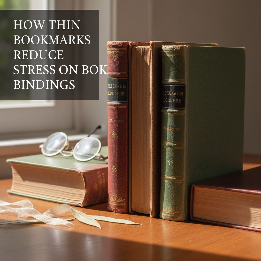 How Thin Bookmarks Reduce Stress on Book Bindings
