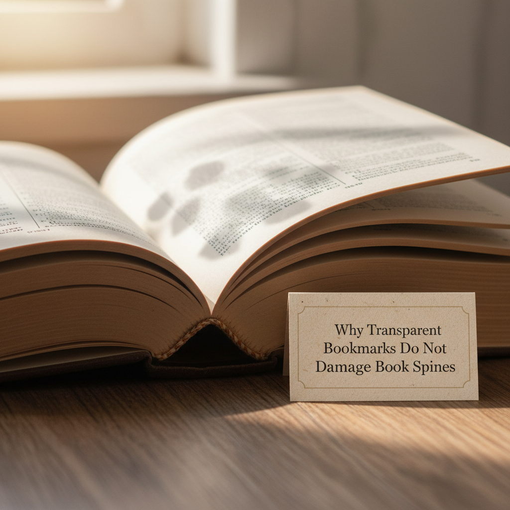 Why Transparent Bookmarks Do Not Damage Book Spines