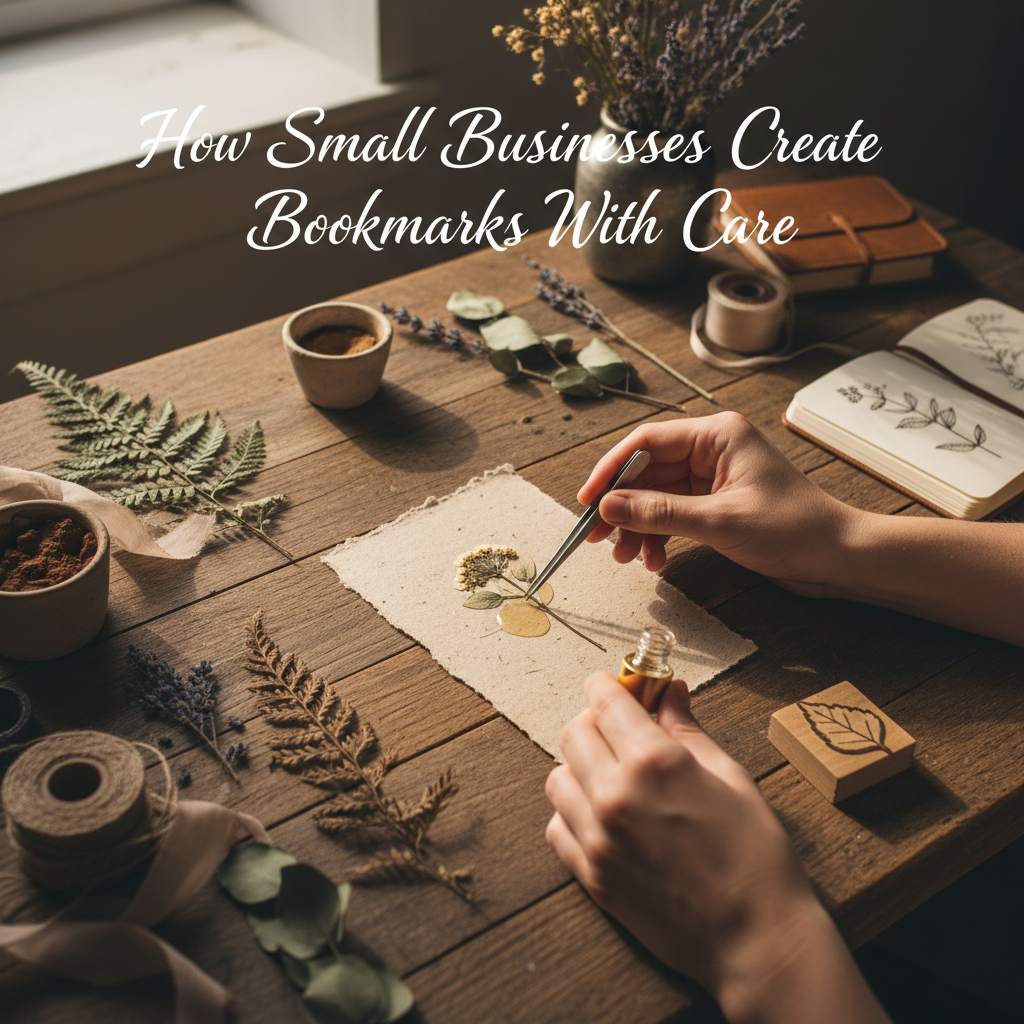 How Small Businesses Create Bookmarks With Care
