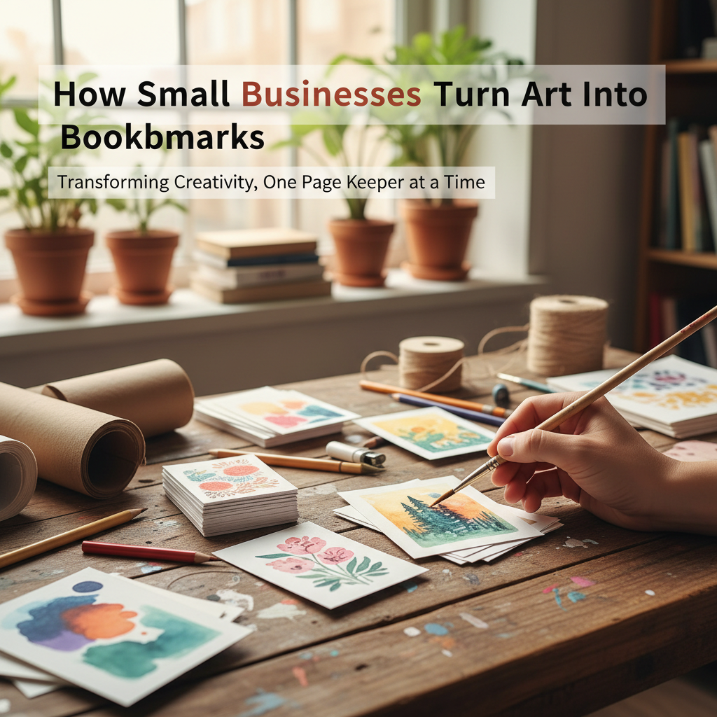 How Small Businesses Turn Art Into Bookmarks