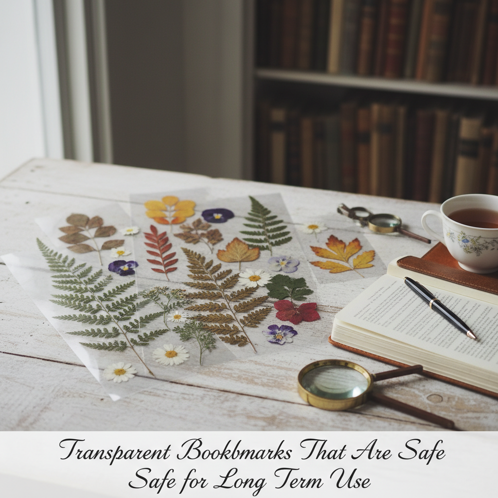 Transparent Bookmarks That Are Safe for Long Term Use