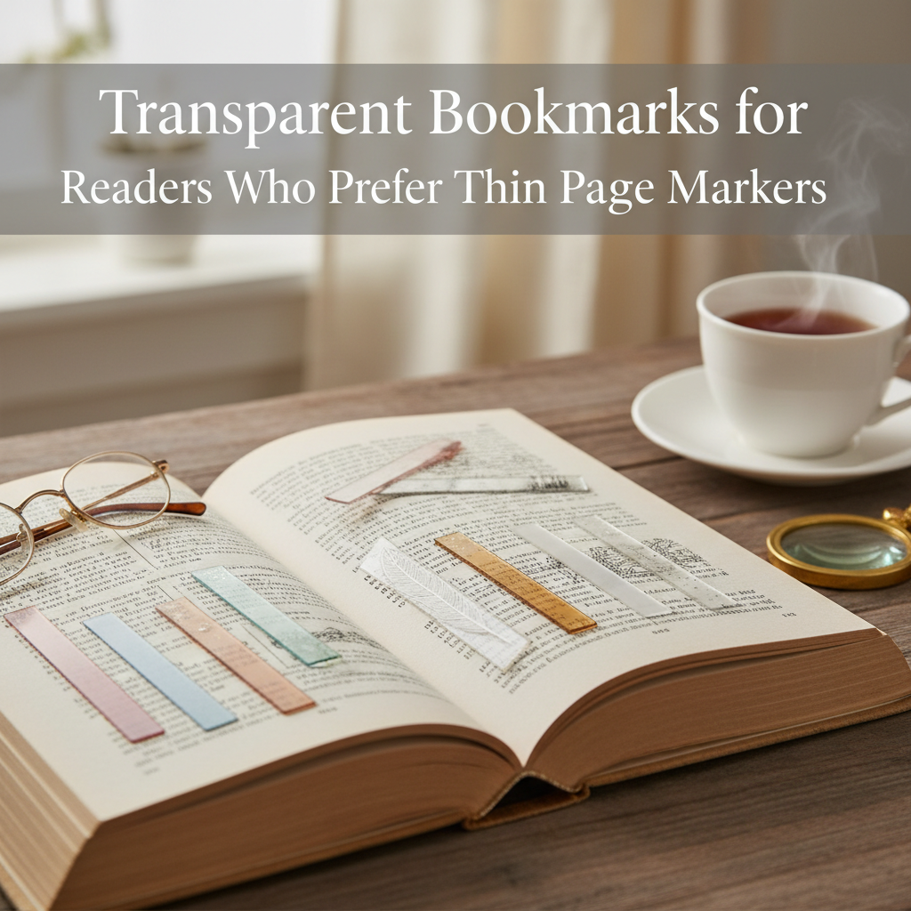 Transparent Bookmarks for Readers Who Prefer Thin Page Markers ...