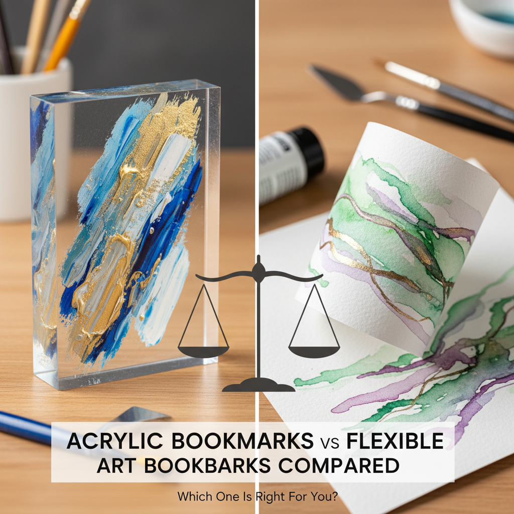 Acrylic Bookmarks vs Flexible Art Bookmarks Compared