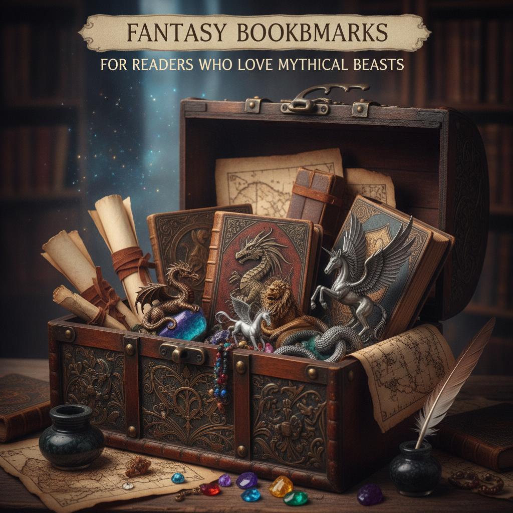 Fantasy Bookmarks for Readers Who Love Mythical Beasts