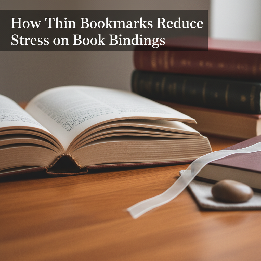 How Thin Bookmarks Reduce Stress on Book Bindings