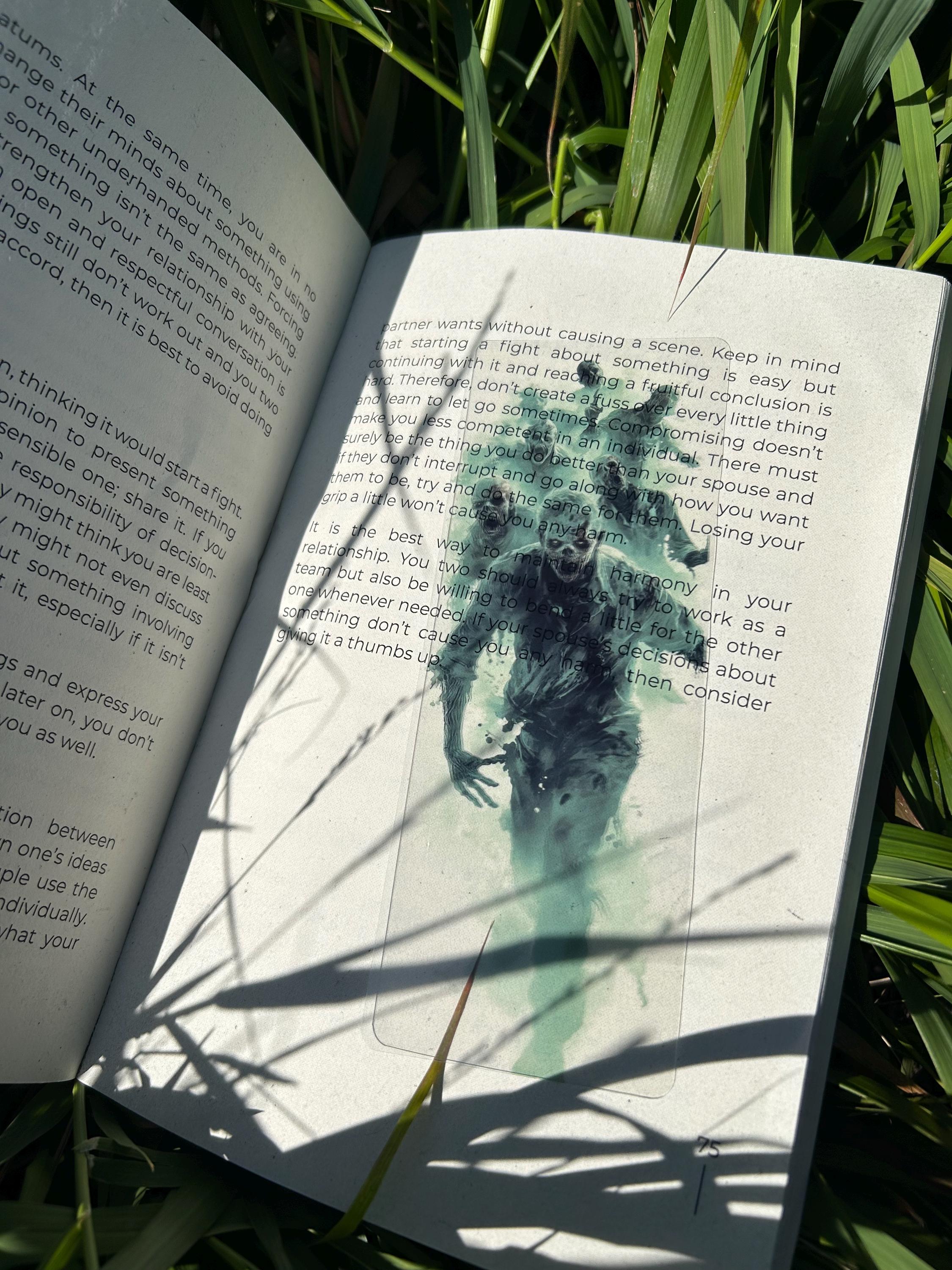 The Walking Zombies Dead Bookmark - Handcrafted Horror Bookmark, Zombie Apocalypse Design, Perfect Gift for Horror Fans, Zombie Lovers