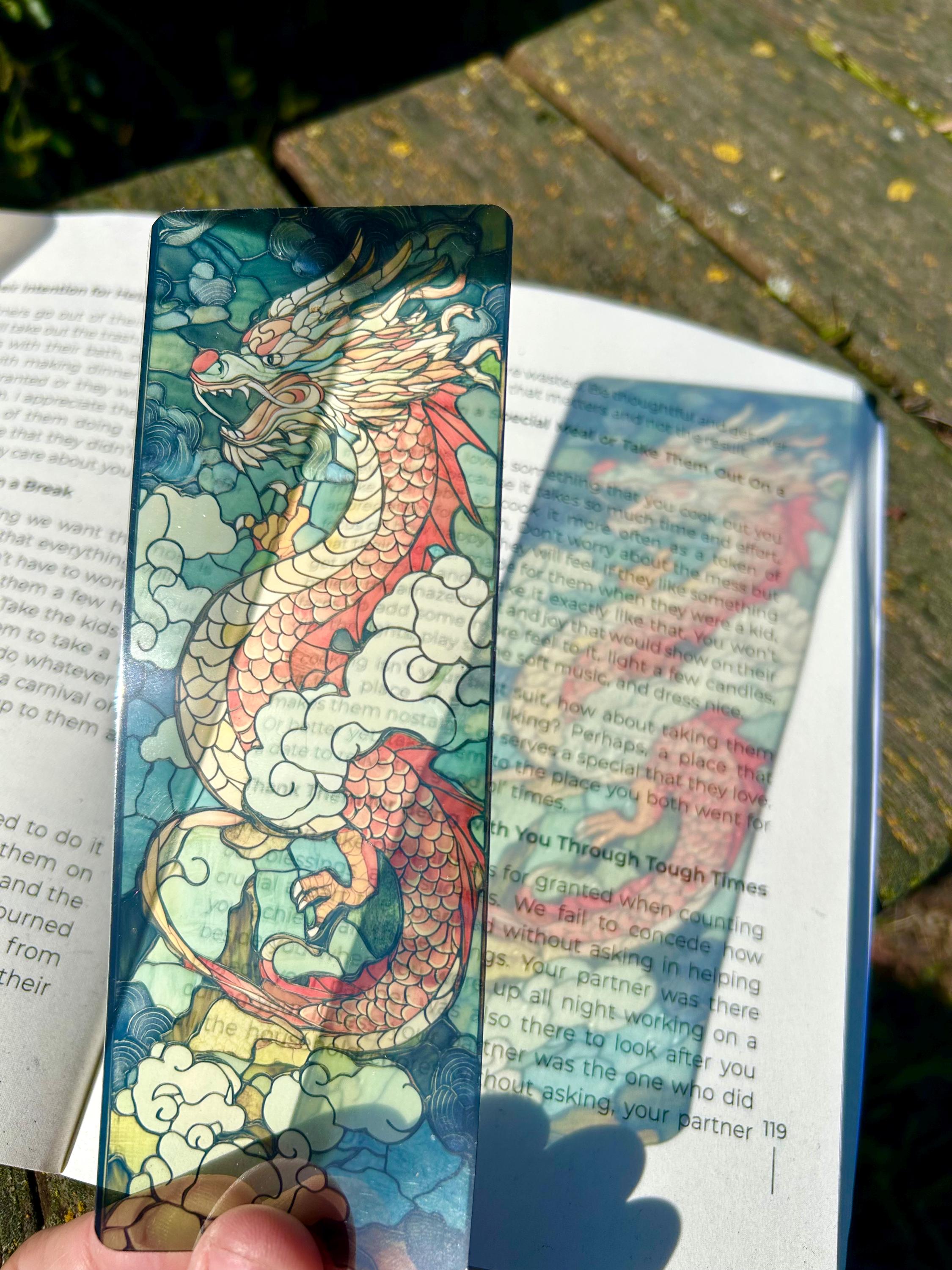 Japanese Traditional Dragon Bookmark - Handcrafted Asian Design - Uniq ...