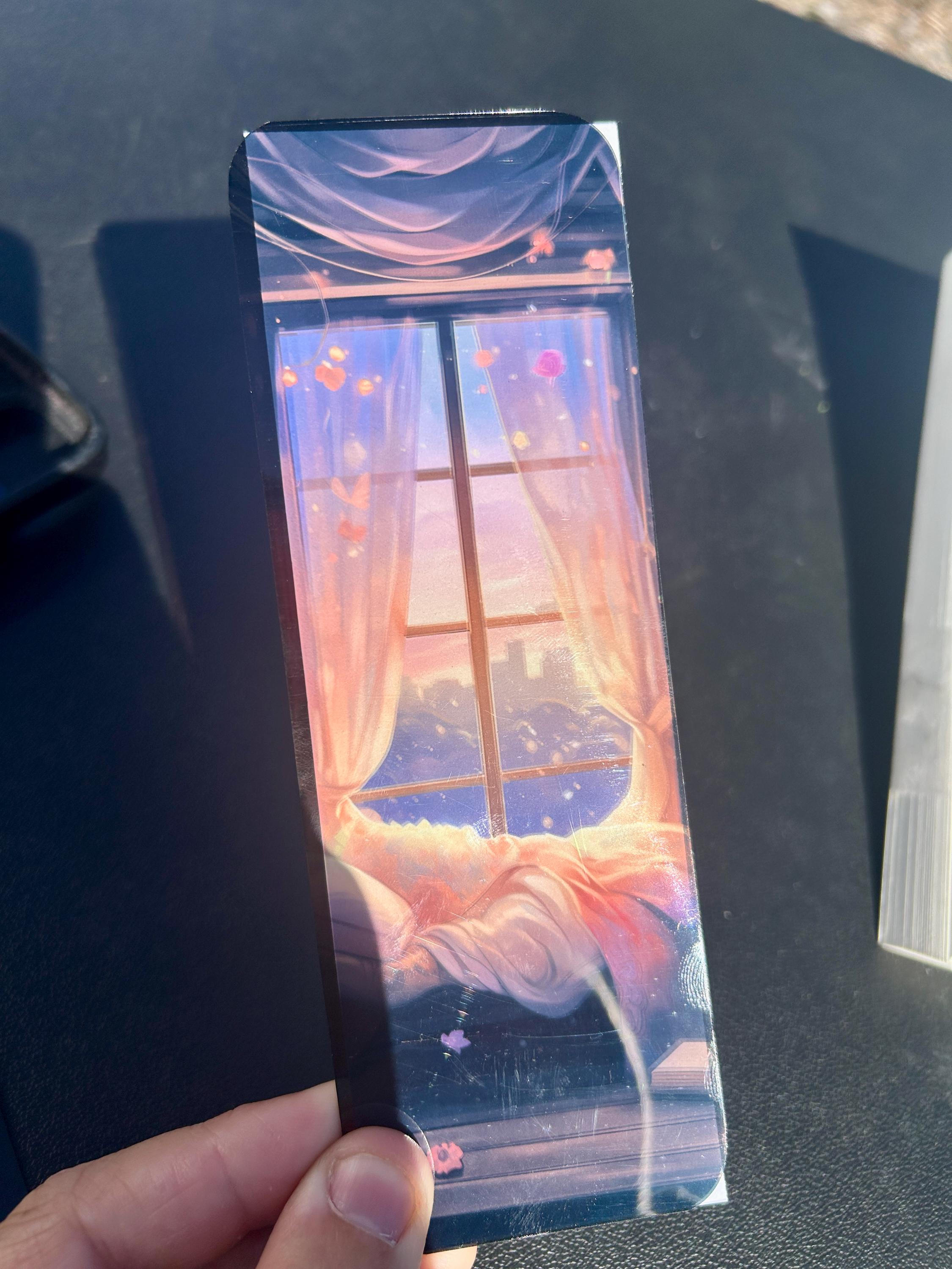 Sunset Solace Bookmark City Sunset View – Dreamy Book Nook Art for Romantic Readers, Introverts