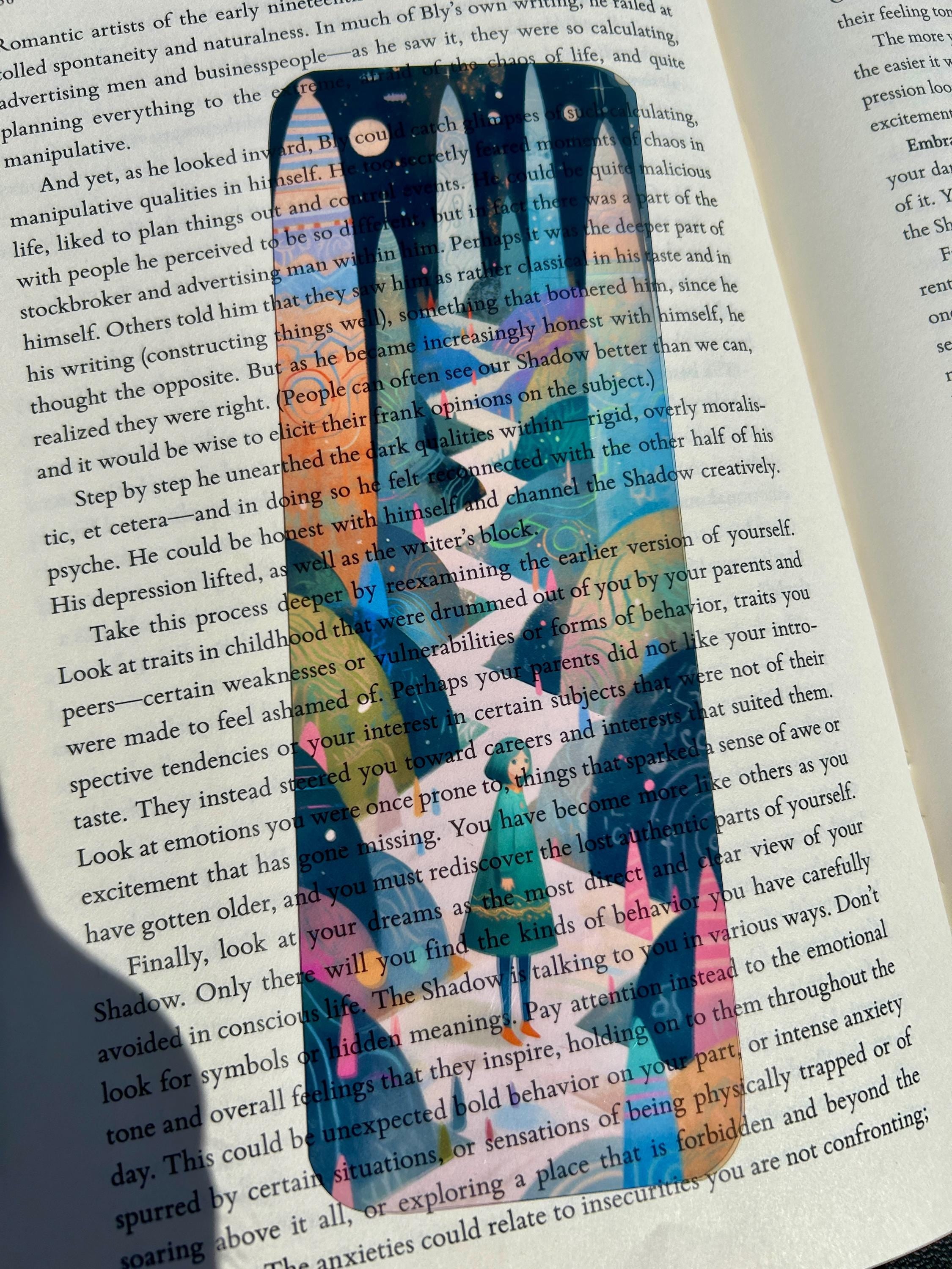 Wandering Dreamscape Bookmark | Surreal Cosmic Path Art | Fantasy Girl Illustration | Galaxy Book Lover Gift | Celestial Bookmark