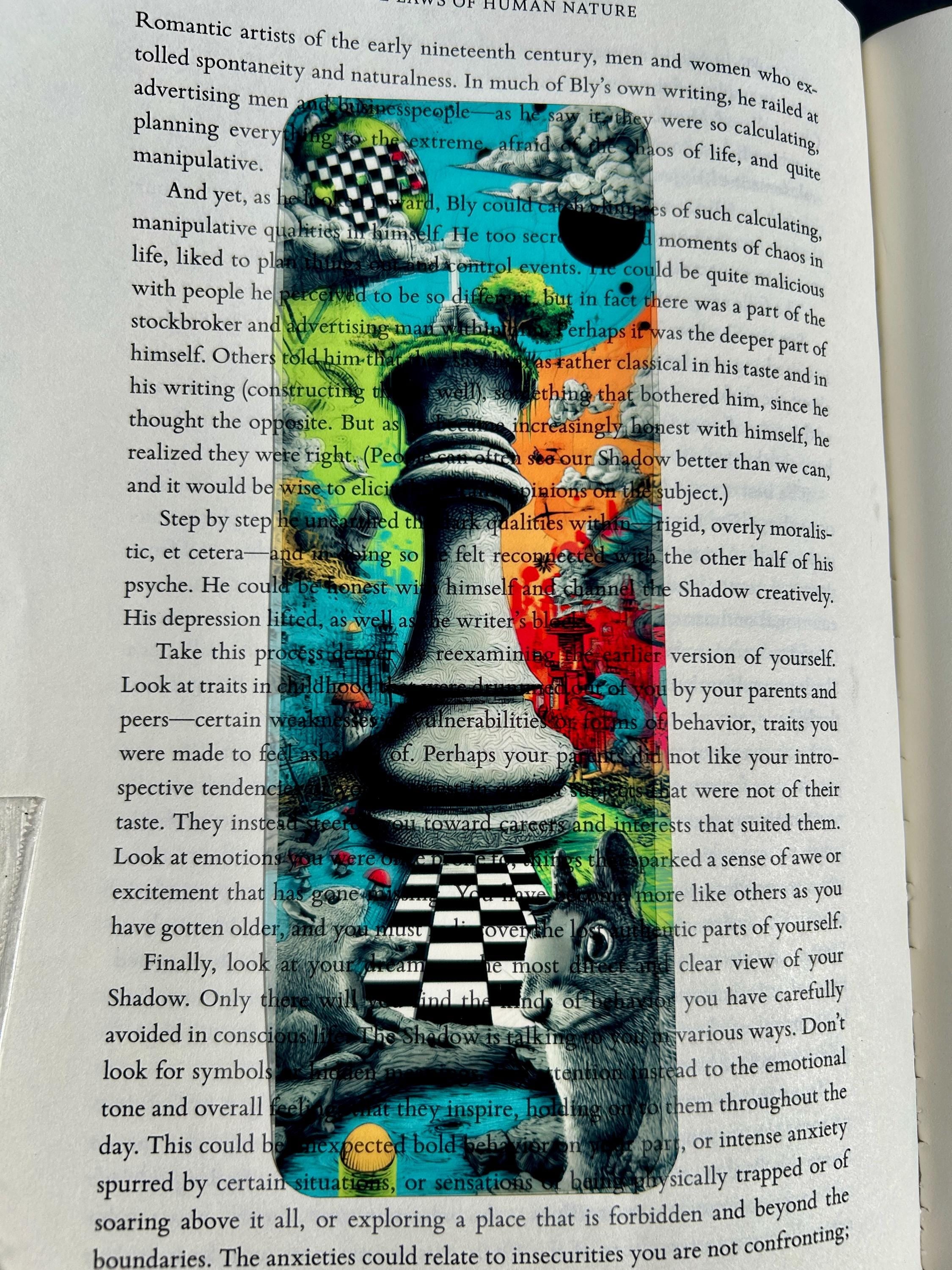 Surreal Chess Bookmark – Athena Teaching Squirrels Art Bookmark – Psychedelic