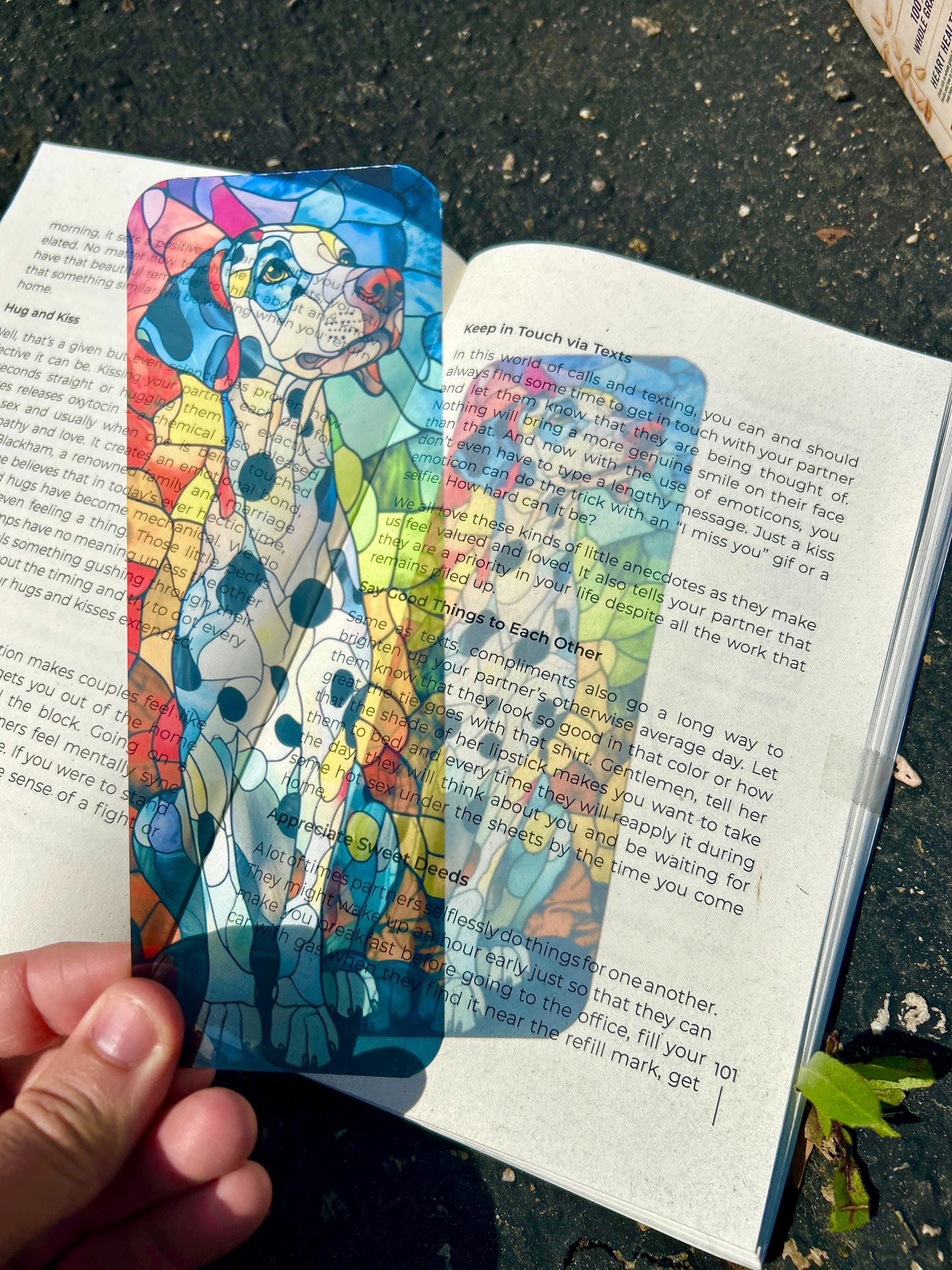 Stained Glass Dalmatian Bookmark – Elegant Dog Art, Perfect Gift for Dalmatian Lovers and Book Enthusiasts