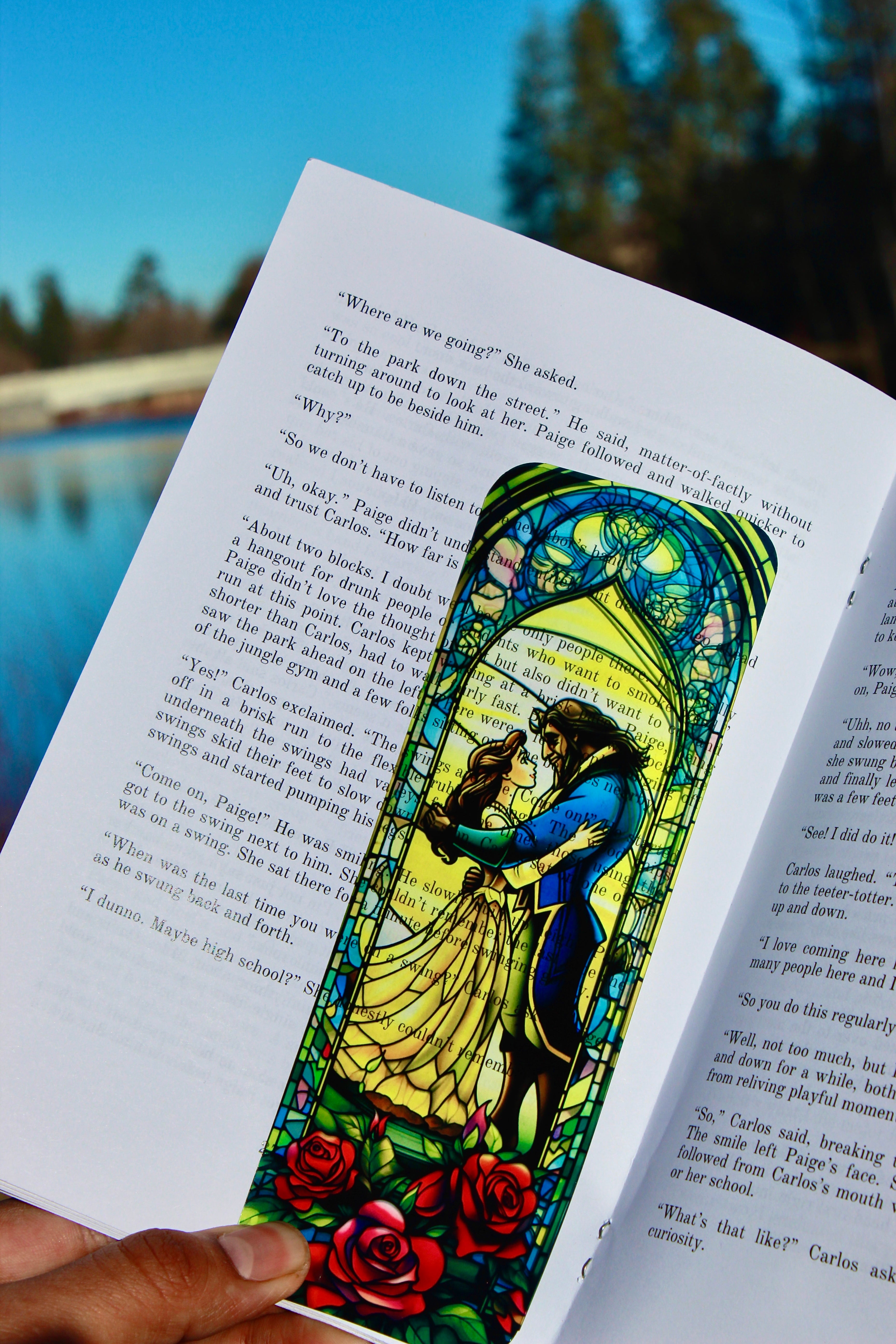 Enchanted Bookmark – Beauty and the Beast Inspired, Fairy Tale Book Accessory, Magical Gift for Book Lovers & Diz Fans