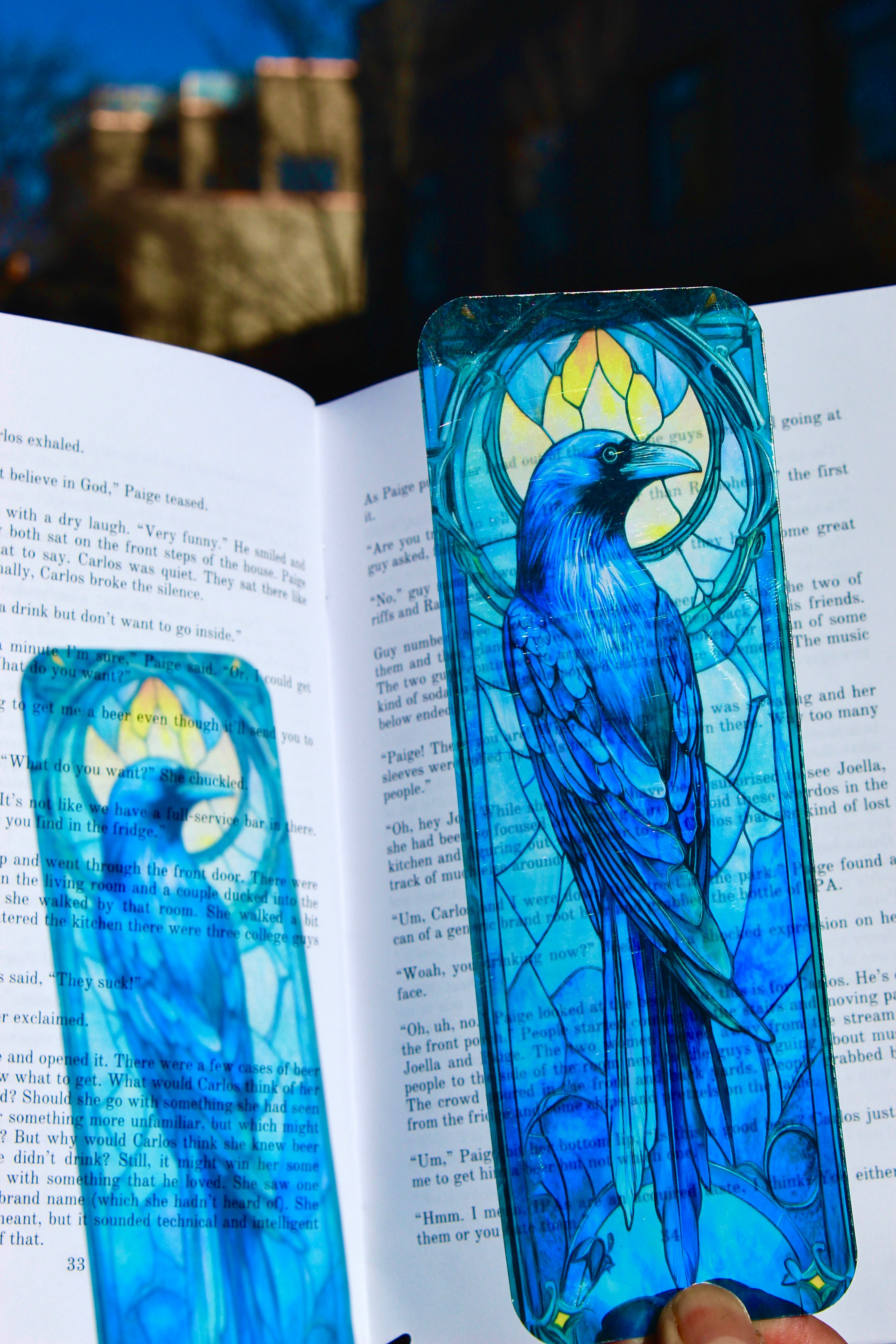 Wise Raven Bookmark – H. Potter Inspired, Raven House claw Art, Unique Gift for Potter heads & Book Lovers