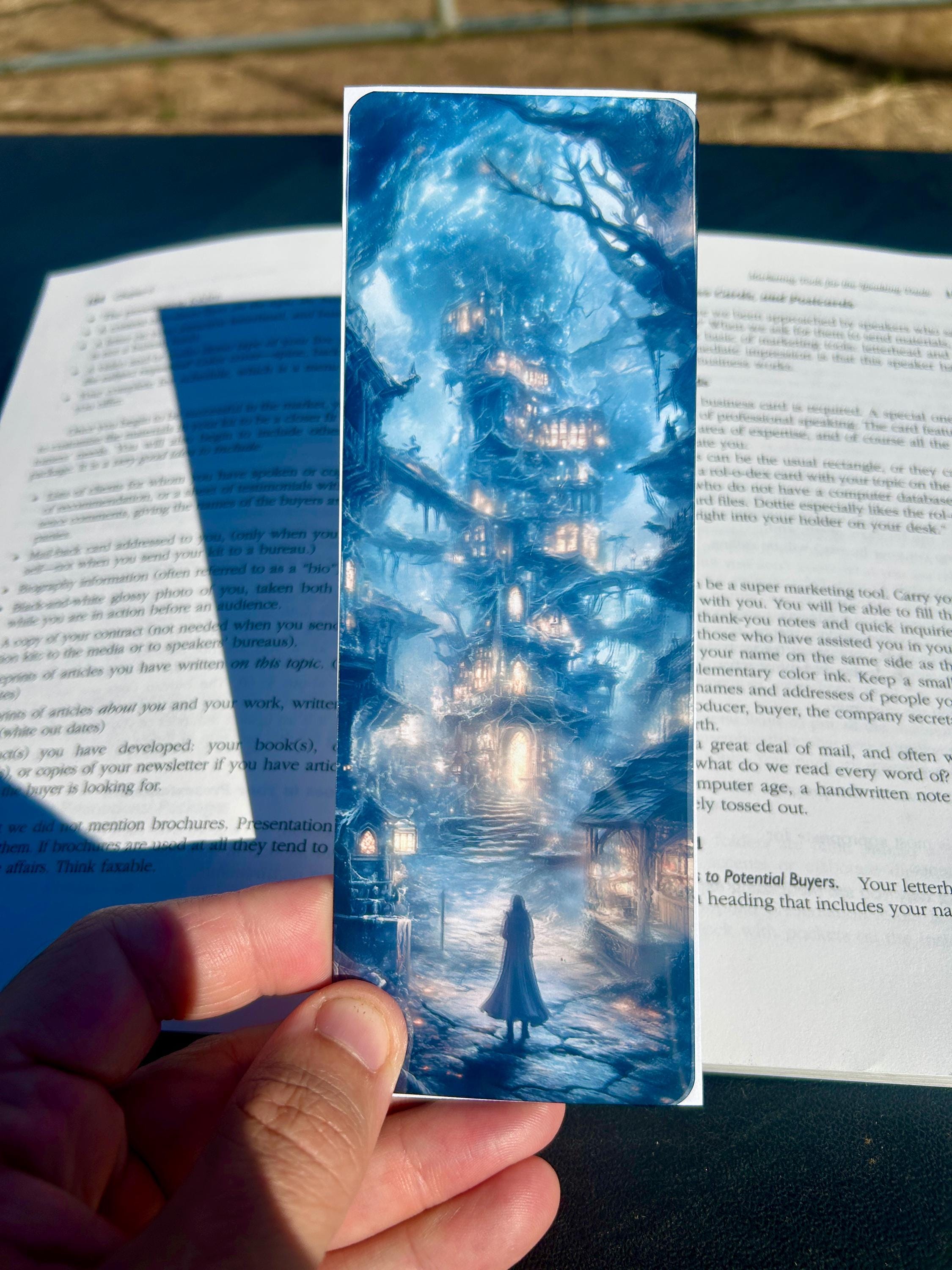 Witchcore Bookmark – Magical Forest Scene | Cottage Witch Aesthetic | Fantasy Page Marker for Book Lovers & Witches