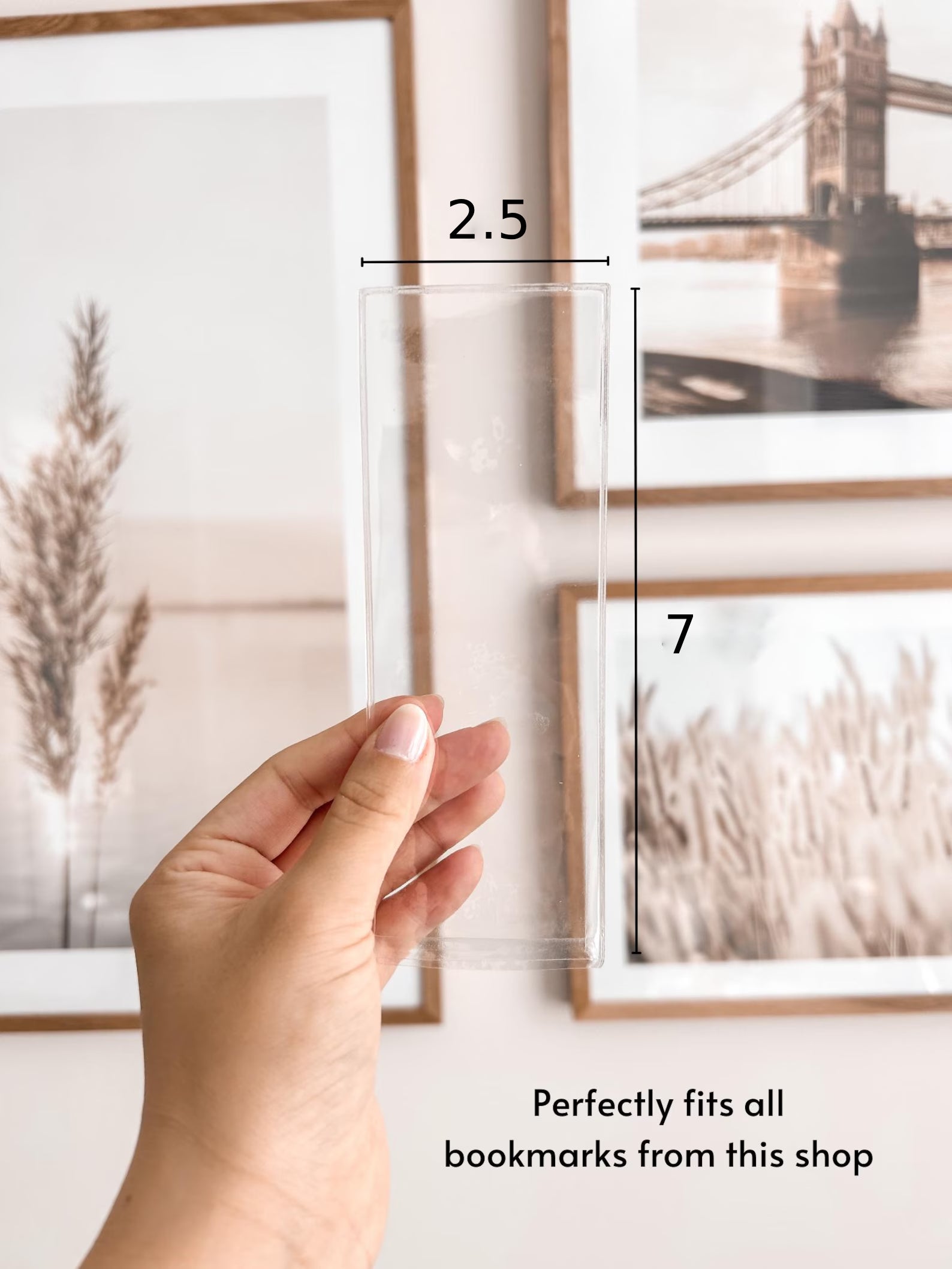 Bookmark Protector Sleeve | 2.5 x 7 in | Fits All Our Bookmarks | Optional Tassel Hole